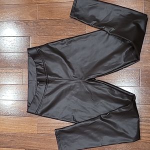 Faux leather leggings